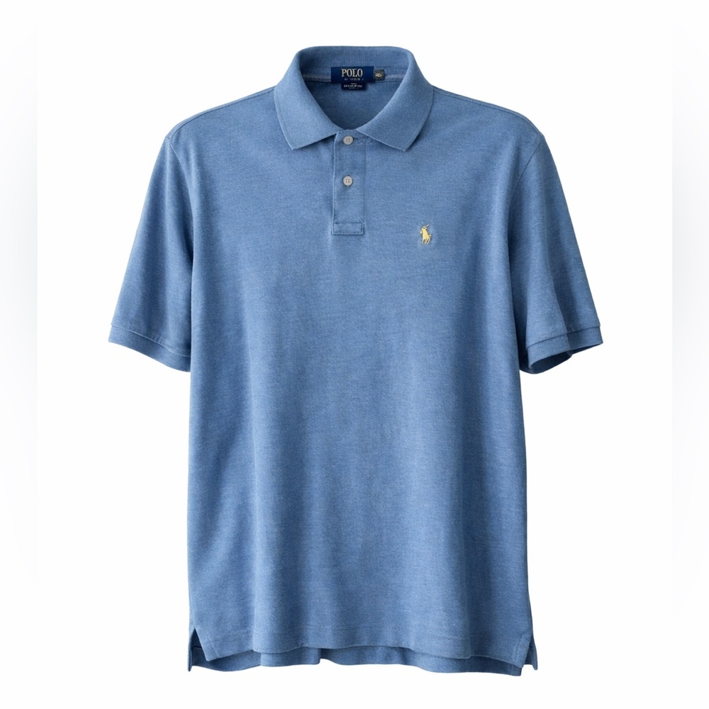 Polo Ralph Lauren Classic Blue Polo Shirt Preppy Essential Style Men’s XL